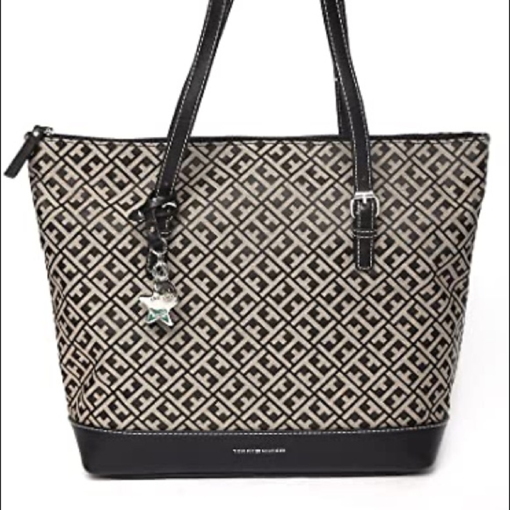 Tommy Hilfiger Black and Gray Purse